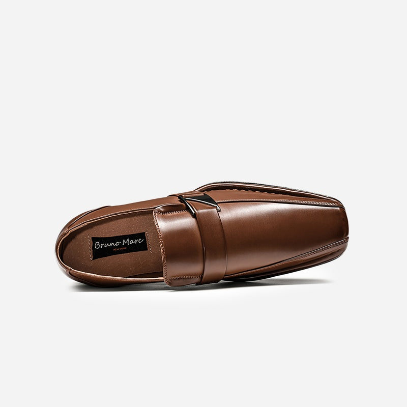 Men's Wide Version Giorgio Flexible and Comfort Dress Loafers Shoes CLASSIC Square Toe Design Dress Shoes for Men