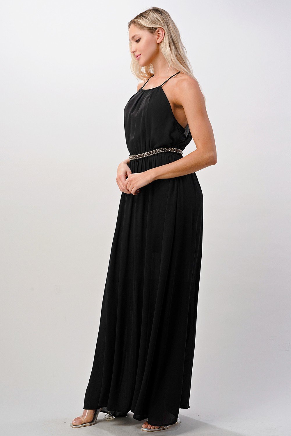 Halter Neck Maxi Dress
