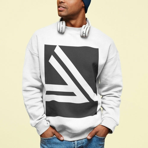 Double Slanted Logo Crewneck Sweatshirt