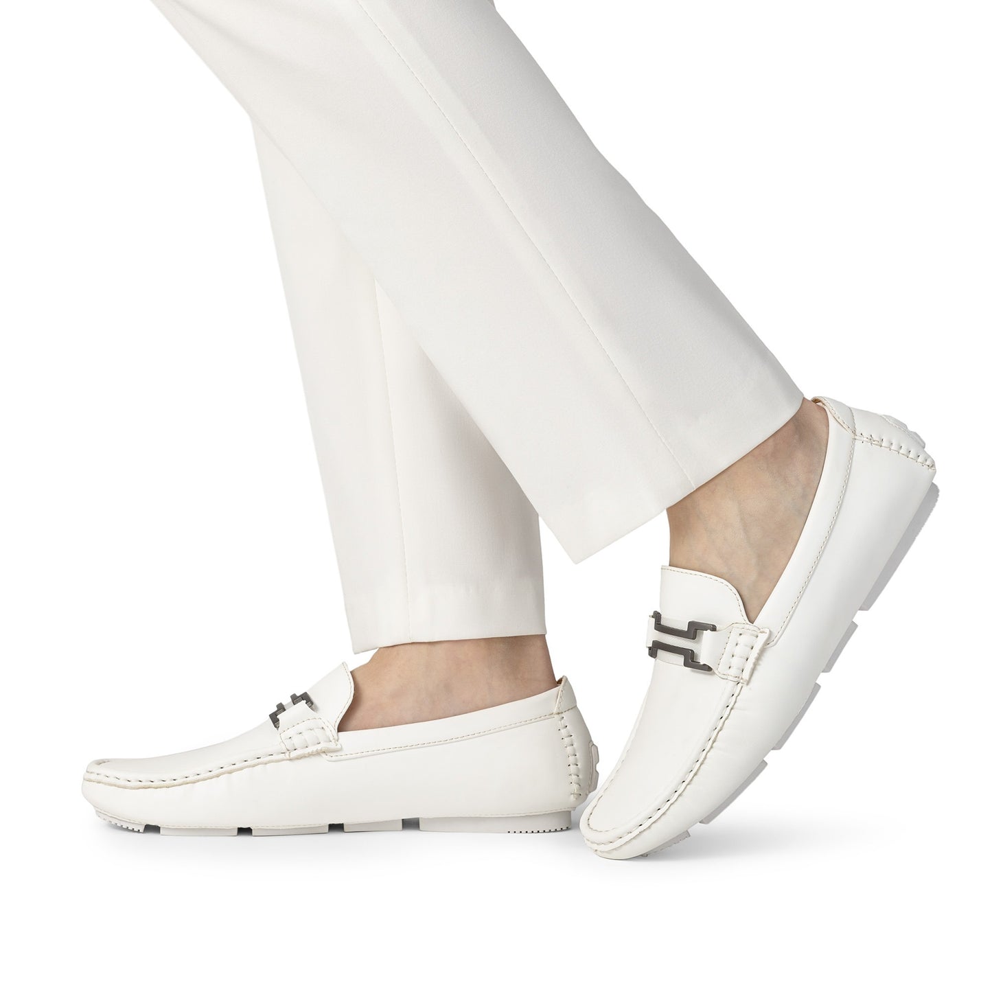 Men's moccasins Penny loafers solid color, breathable and wear-resistant slip-on formal shoes for business occasions, daily office shoes for men