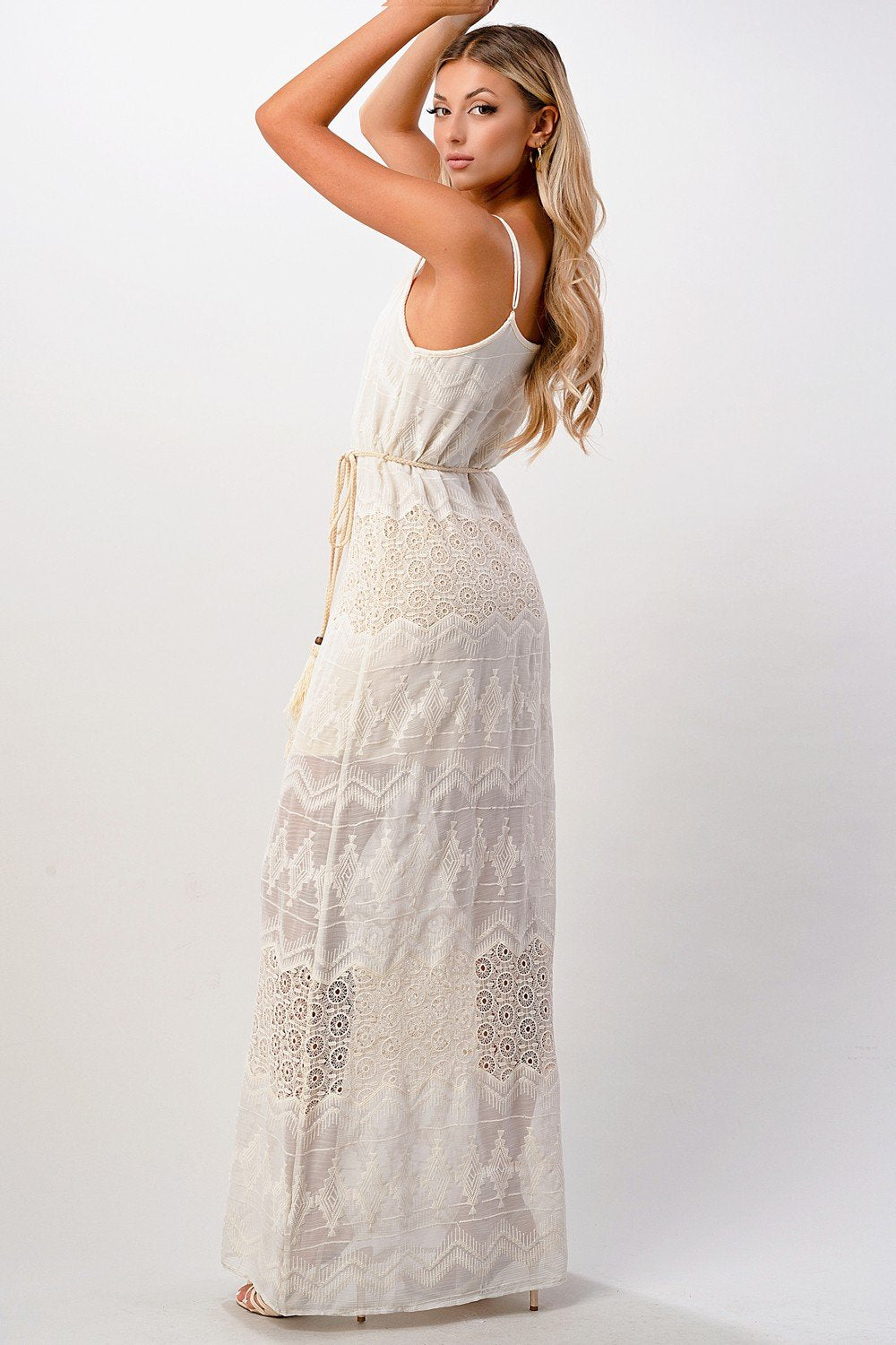 Embroidered Maxi Dress