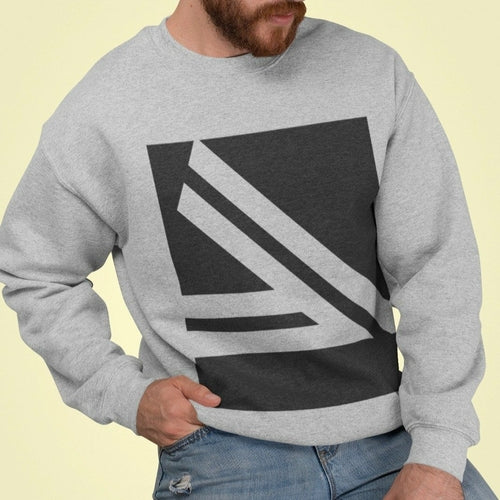 Double Slanted Logo Crewneck Sweatshirt