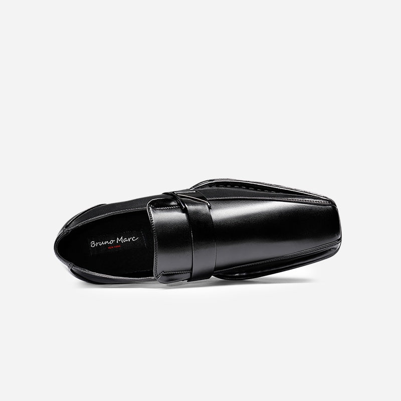 Men's Wide Version Giorgio Flexible and Comfort Dress Loafers Shoes CLASSIC Square Toe Design Dress Shoes for Men