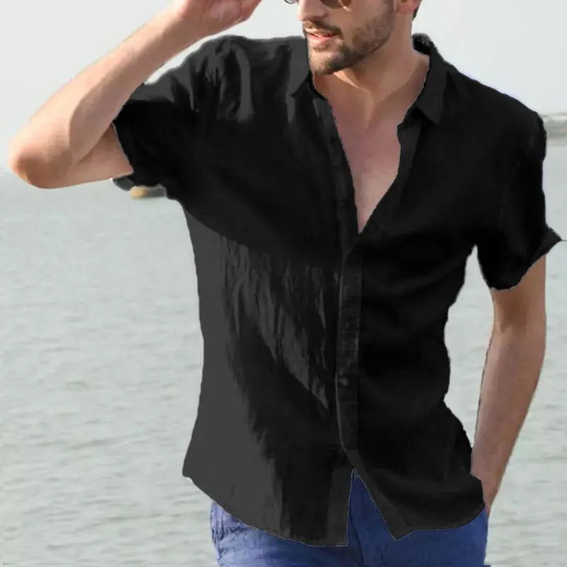 Short Sleeve Lapel Shirt