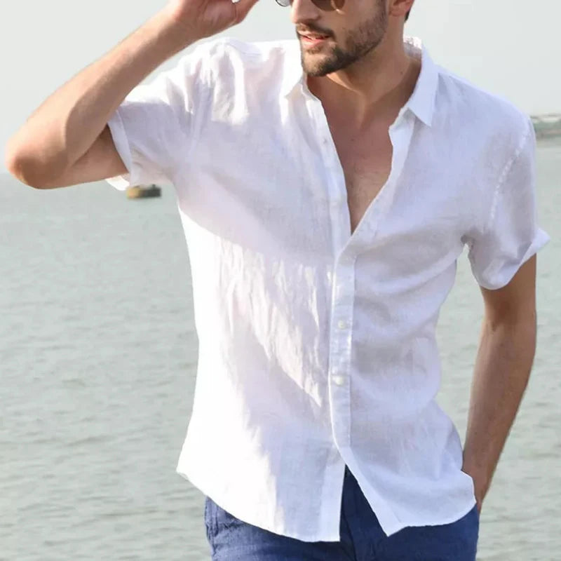 Short Sleeve Lapel Shirt