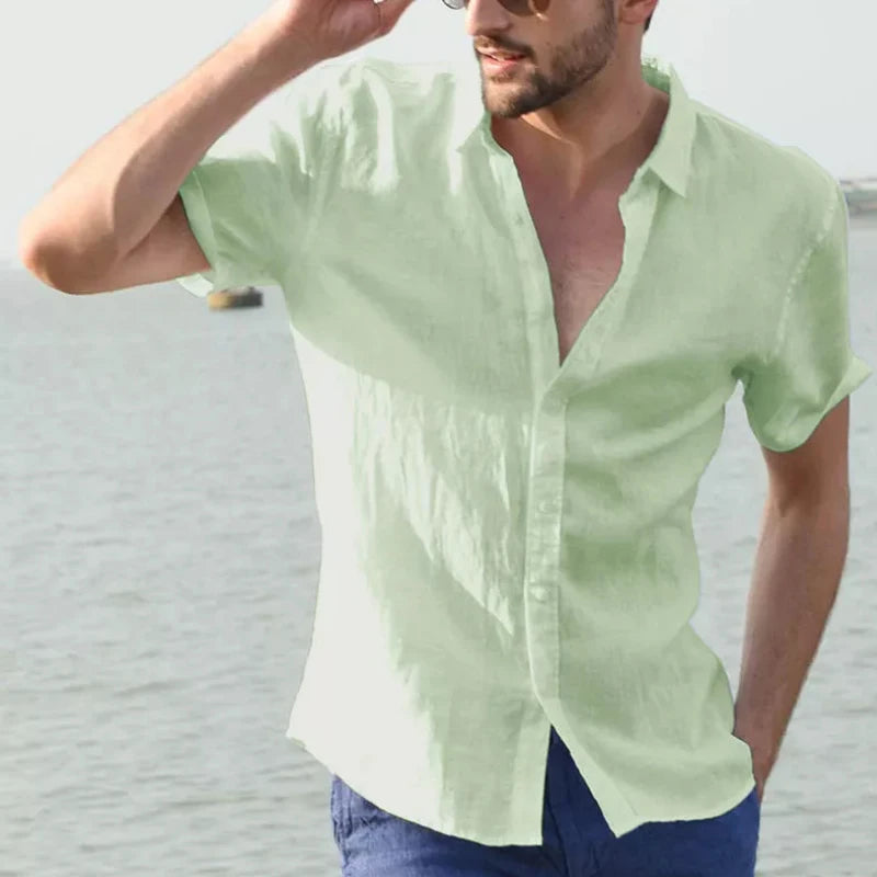 Short Sleeve Lapel Shirt