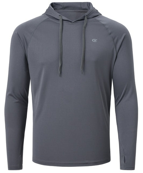 Men's Long Sleeve Rash Guard Hoodie