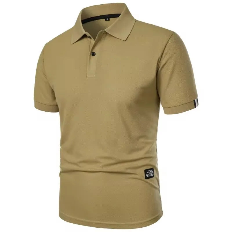 Solid Color Polo Shirt