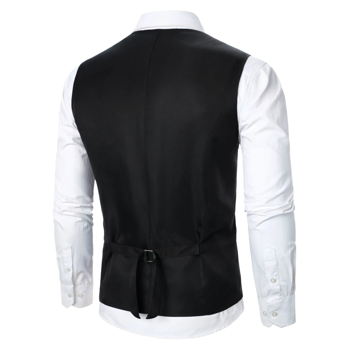 Men Suit Vest Coat Stripe Fabric Open Button Design Classic Design Causal Business Fashion Slim Fit Men Suit