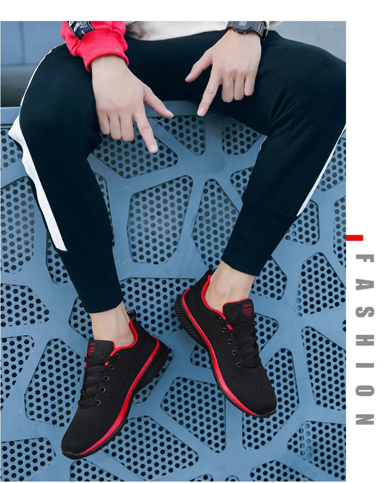 Men Running Shoes Breathable Light Comfortable Men's Casual Shoes Tenis Outdoor Slip On Walking Sneakers