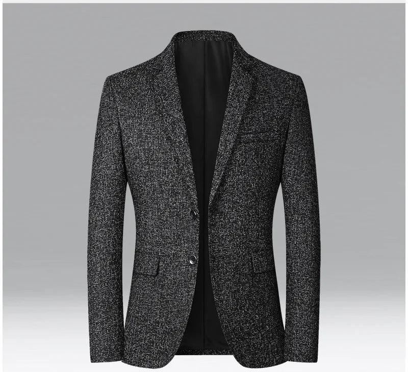 New Men Business Social Suit Slim Fit Jacket Black / Navy / Grey Fashion Simple Homme Wedding Prom Party Dress Blazers Coats