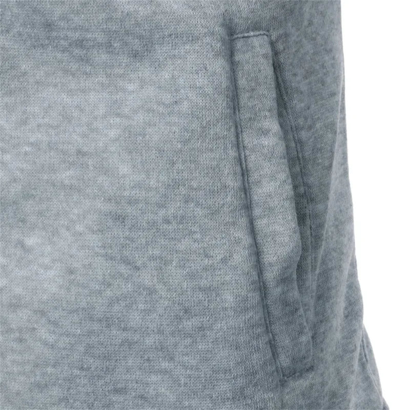 Autumn Men's Long Sleeve Zipper Jacket Coats Solid Color Warm Sweatshirts Casual Baseball Jacket Outdoor Streetwear