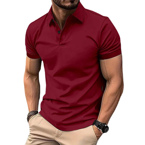 Solid Color Polo Shirt