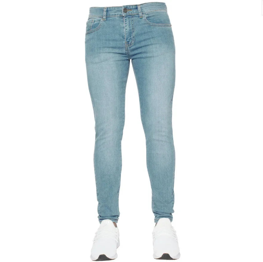 High Quality Stretch Elastic Skinny Jeans Men European American Classic Solid Washed Denim Pant Casual Pantalones Hombre Joggers