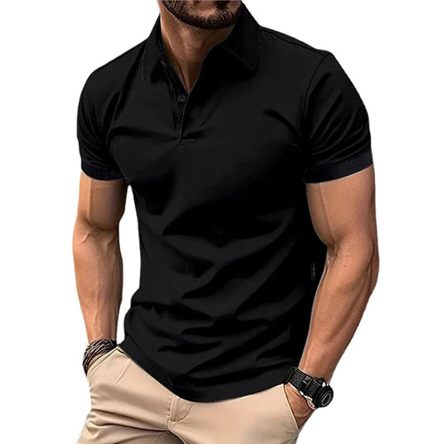 Solid Color Polo Shirt