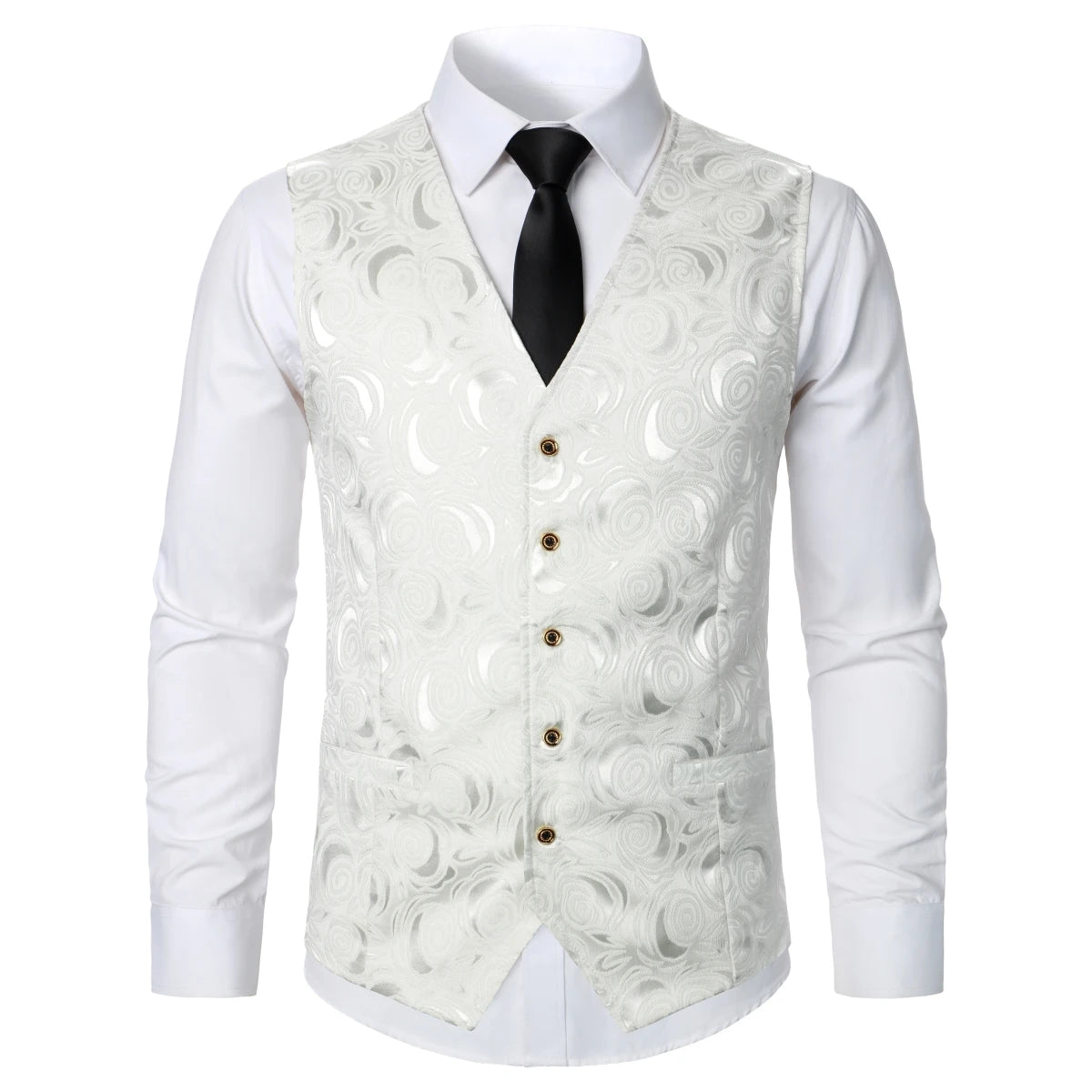 Men Suit Vest Coat Stripe Fabric Open Button Design Classic Design Causal Business Fashion Slim Fit Men Suit