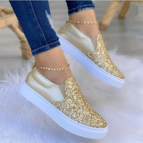 Glitter Moccasin Loafers