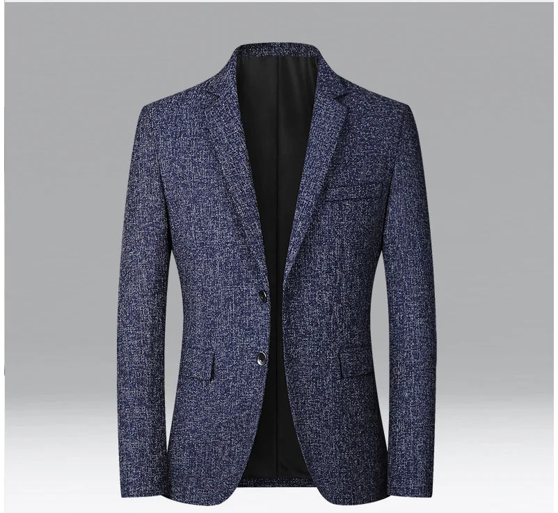 New Men Business Social Suit Slim Fit Jacket Black / Navy / Grey Fashion Simple Homme Wedding Prom Party Dress Blazers Coats