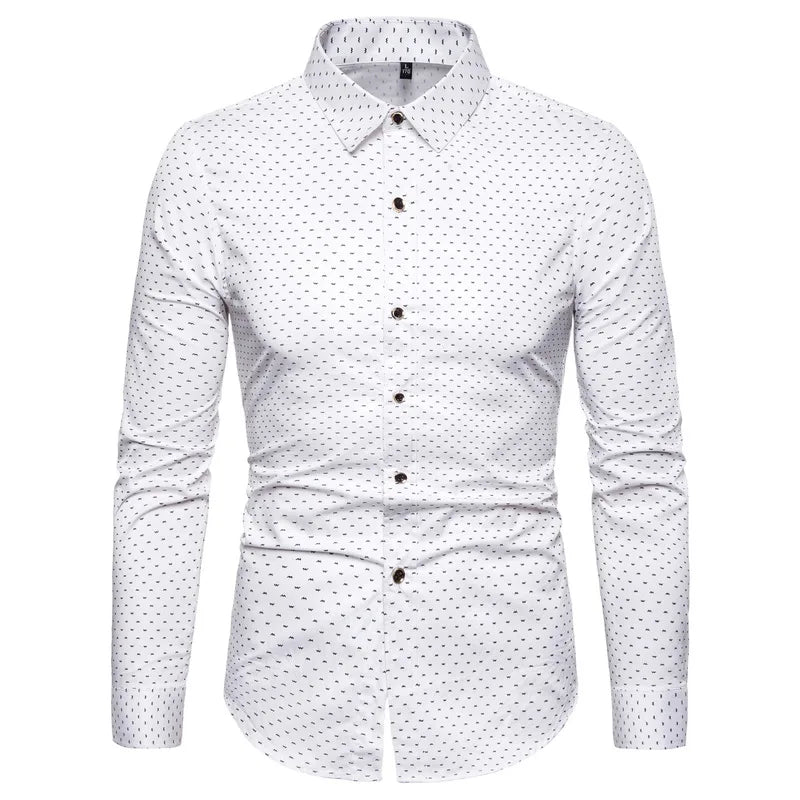 Spring Men Long-sleeved Cotton Shirts, Single-breasted Lapel Shirt, Blue Green Burgundy Khaki Gray White Optional, Asian Size