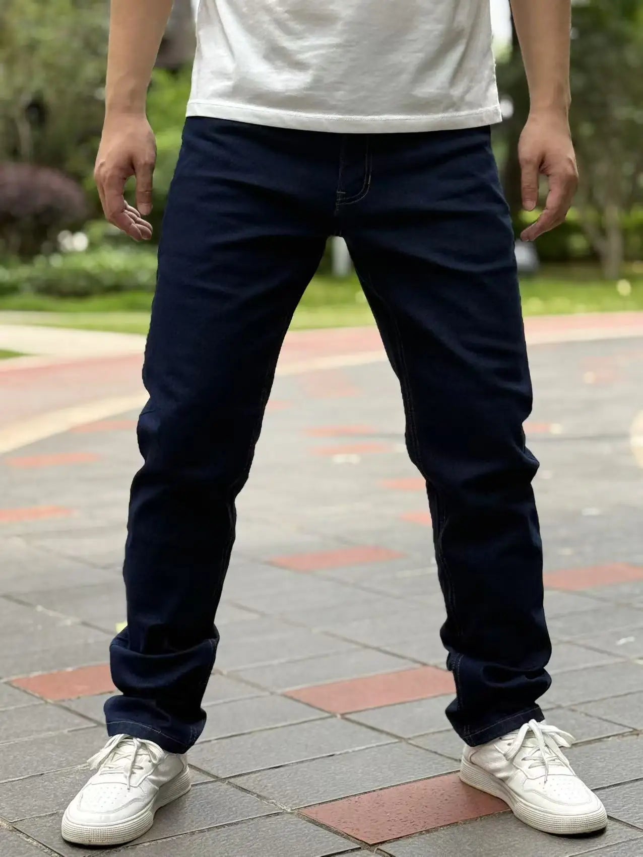 Classic Men's Jeans Breathable and Comfortable Suitable for Both Outdoor Commuting and Daily Wearing Straight and A line Fit