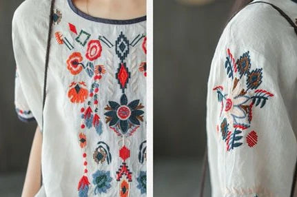 Women's T-shirt Summer 2024 Outfit Short Sleeve Top Female Graphic Cheap Clothes Aesthetic Baggy Korean Cotton Linen Clothing Xl