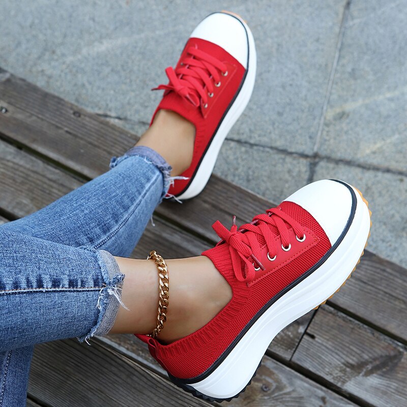 Summer Knit Slip-On Sneakers