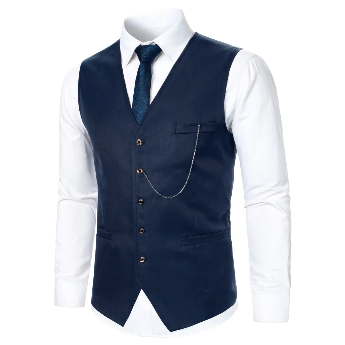 Men Suit Vest Coat Stripe Fabric Open Button Design Classic Design Causal Business Fashion Slim Fit Men Suit