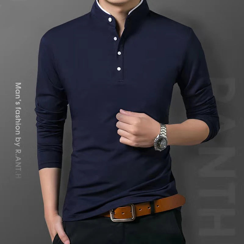 Casual Long Sleeve Polo