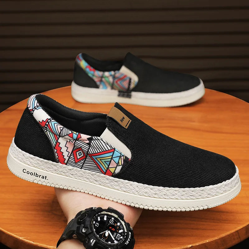 Men’s Flat Canvas Loafers
