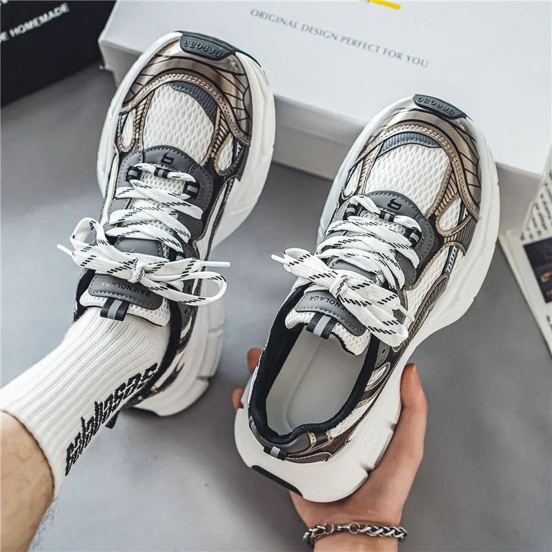 Sneakers Women Trends Platform Shoes Lightweight Outdoor Sports Shoes Breathable Running Shoes Lace Up Casual