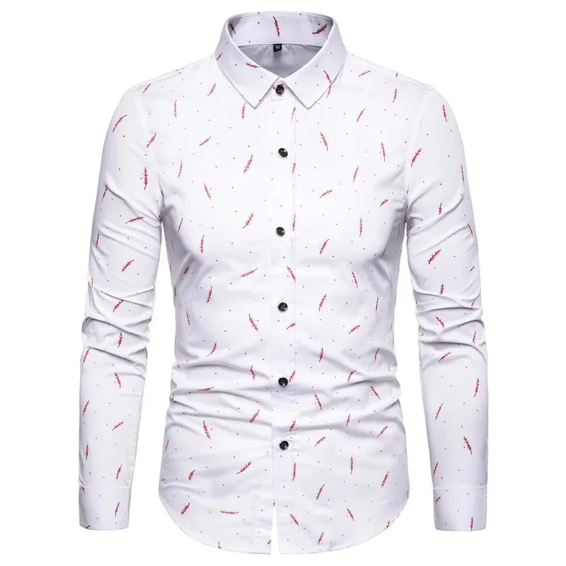 Spring Men Long-sleeved Cotton Shirts, Single-breasted Lapel Shirt, Blue Green Burgundy Khaki Gray White Optional, Asian Size
