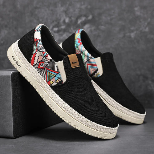 Men’s Flat Canvas Loafers