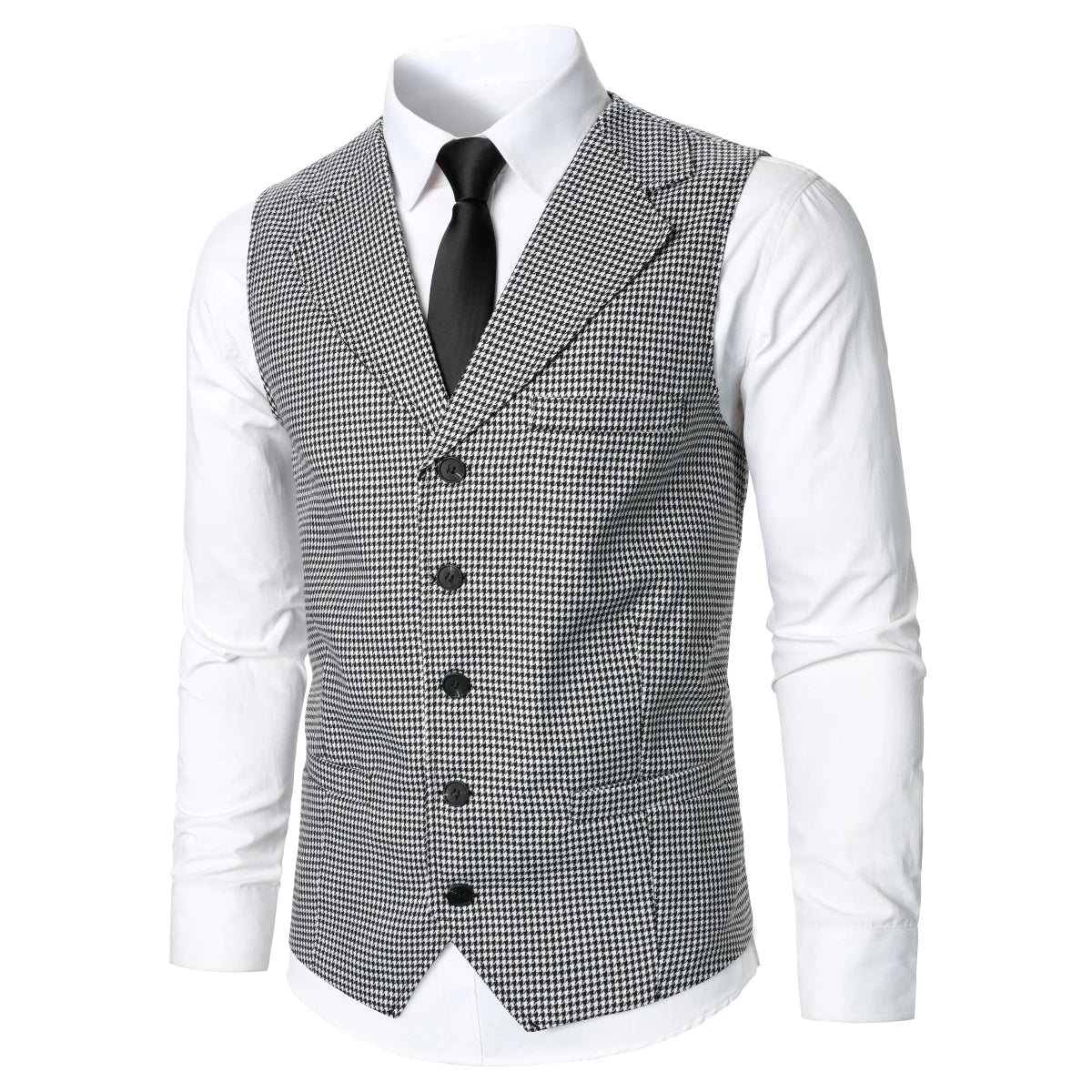 Men Suit Vest Coat Stripe Fabric Open Button Design Classic Design Causal Business Fashion Slim Fit Men Suit