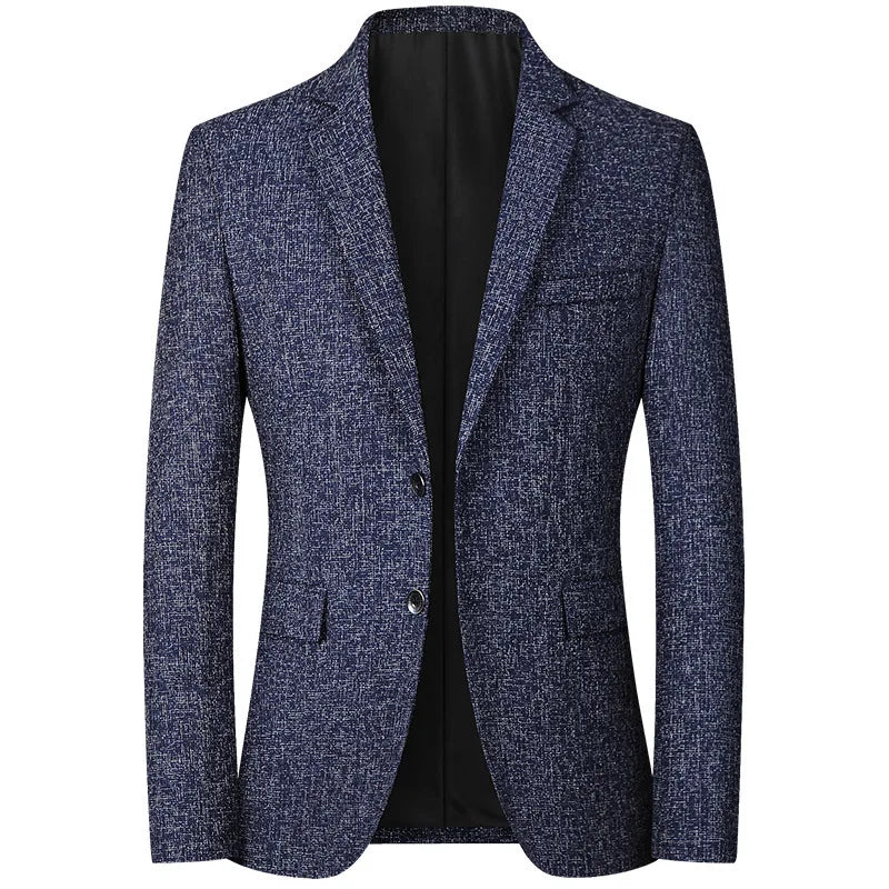 New Men Business Social Suit Slim Fit Jacket Black / Navy / Grey Fashion Simple Homme Wedding Prom Party Dress Blazers Coats