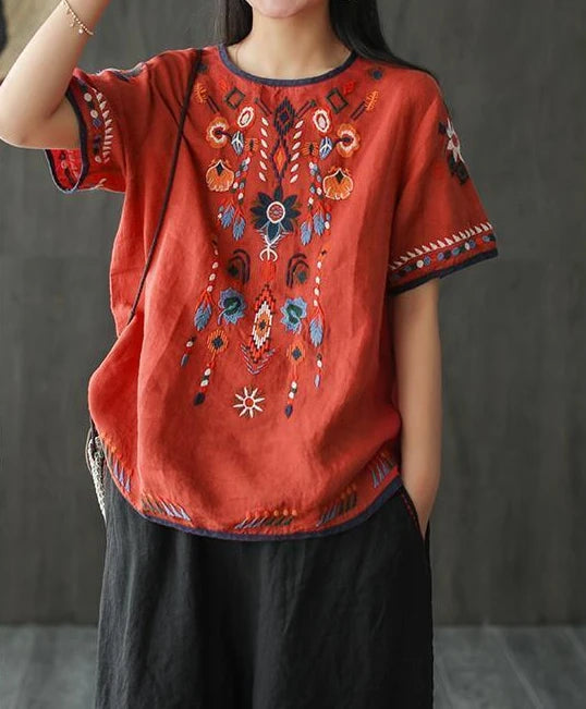 Women's T-shirt Summer 2024 Outfit Short Sleeve Top Female Graphic Cheap Clothes Aesthetic Baggy Korean Cotton Linen Clothing Xl