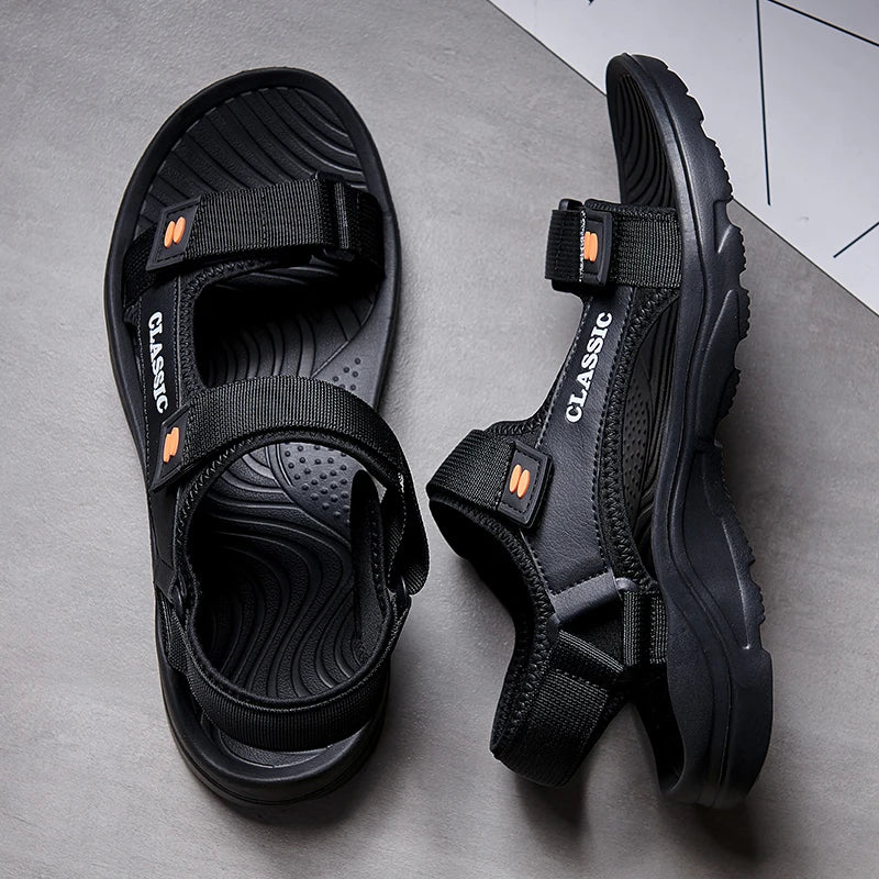 Men Sandals Summer Leisure Beach Holiday Sandals Men Shoes New Outdoor Sneakers Male Retro Comfortable Casual Sandals Men