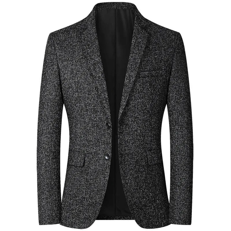 New Men Business Social Suit Slim Fit Jacket Black / Navy / Grey Fashion Simple Homme Wedding Prom Party Dress Blazers Coats