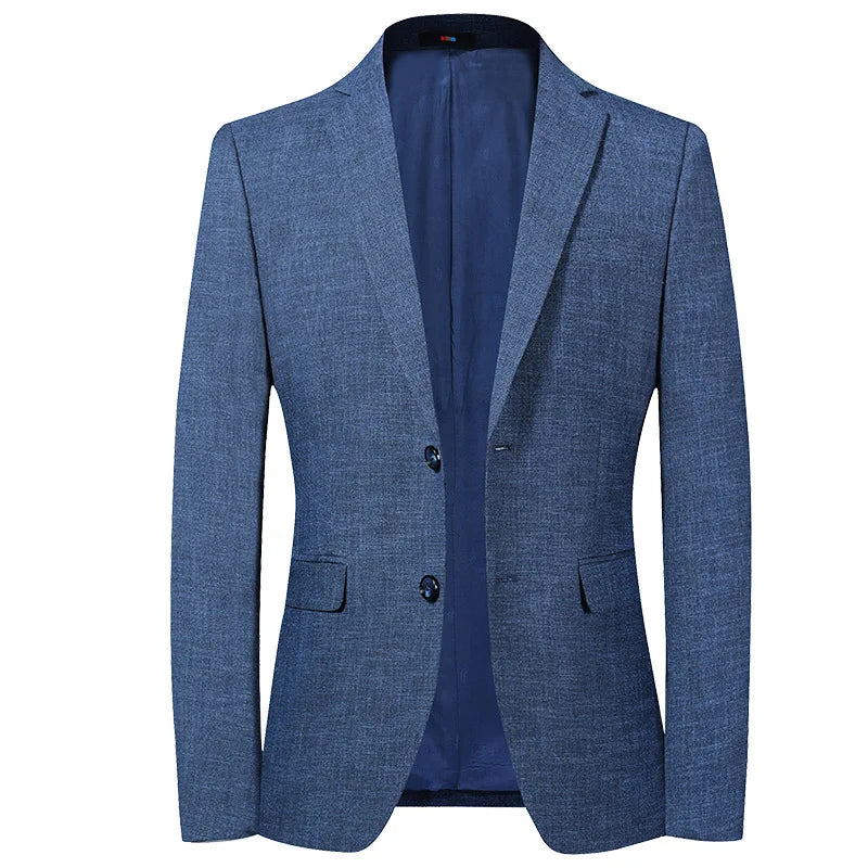 Men Blazers Turn Down Collar Suits Business Jackets Blazer Cardigan Single Breasted Long Sleeve Outerwear Summer Slim Fit