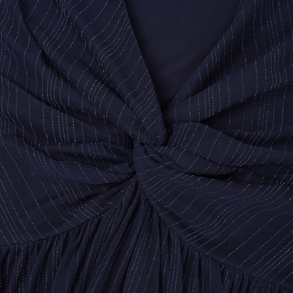 Plus Size Women's V-Neck Solid Dresses Elegant Evening Party Dress Prom Female Large Size Bridesmaid Dresses 2XL 3XL 4XL 5XL 6XL