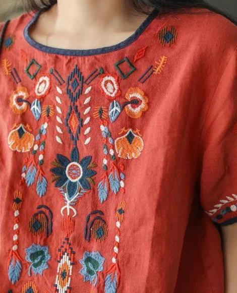 Women's T-shirt Summer 2024 Outfit Short Sleeve Top Female Graphic Cheap Clothes Aesthetic Baggy Korean Cotton Linen Clothing Xl