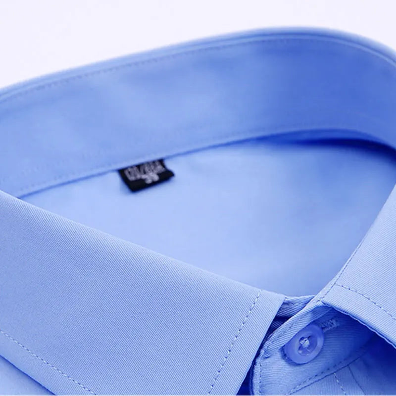 New men's long-sleeved shirt formal spring and summer thin business leisure high-quality non-ironing breathable work clothes