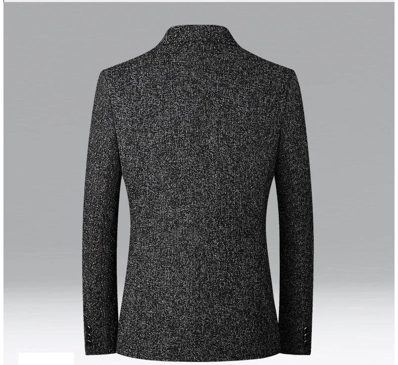 New Men Business Social Suit Slim Fit Jacket Black / Navy / Grey Fashion Simple Homme Wedding Prom Party Dress Blazers Coats