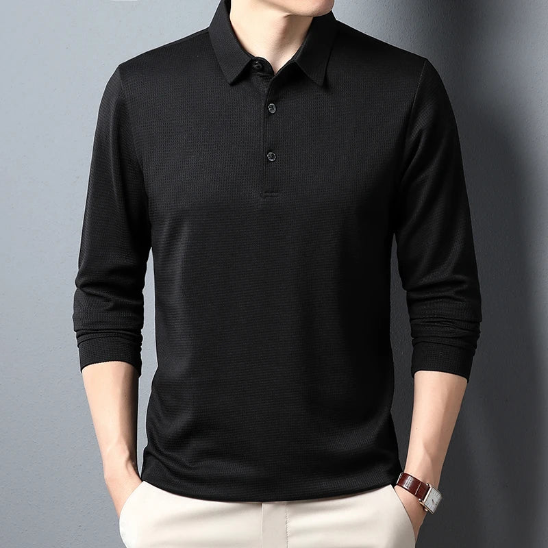 Comfortable Long Sleeve Polo