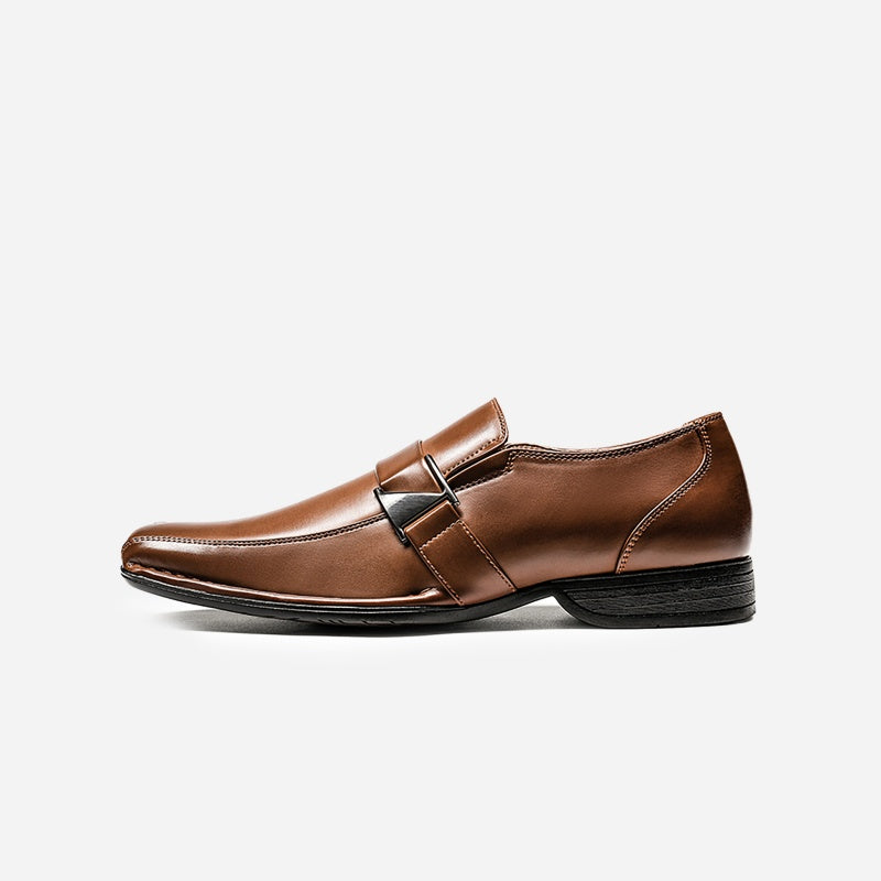Men's Wide Version Giorgio Flexible and Comfort Dress Loafers Shoes CLASSIC Square Toe Design Dress Shoes for Men