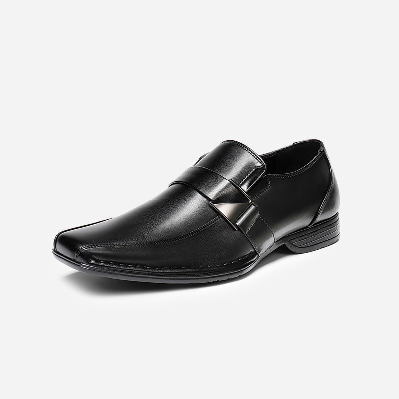 Men's Wide Version Giorgio Flexible and Comfort Dress Loafers Shoes CLASSIC Square Toe Design Dress Shoes for Men