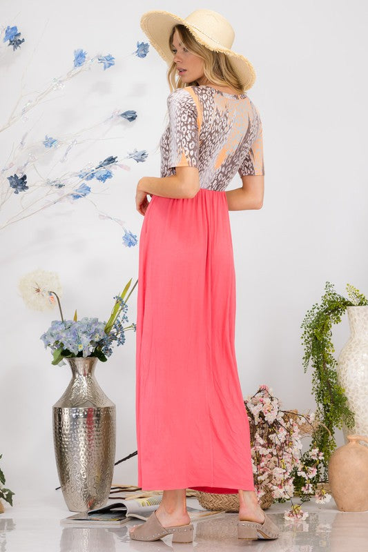 Leopard Print Maxi Dress