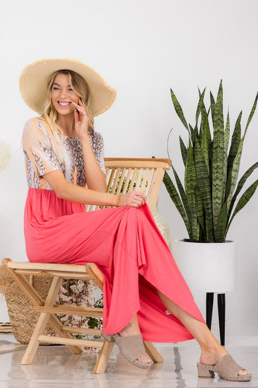 Leopard Print Maxi Dress