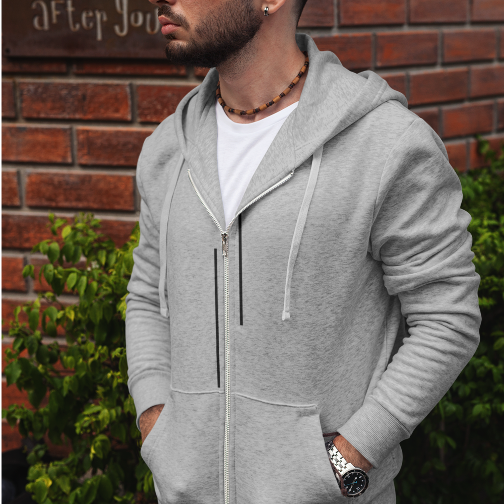Stripes Zip Up Hoodie
