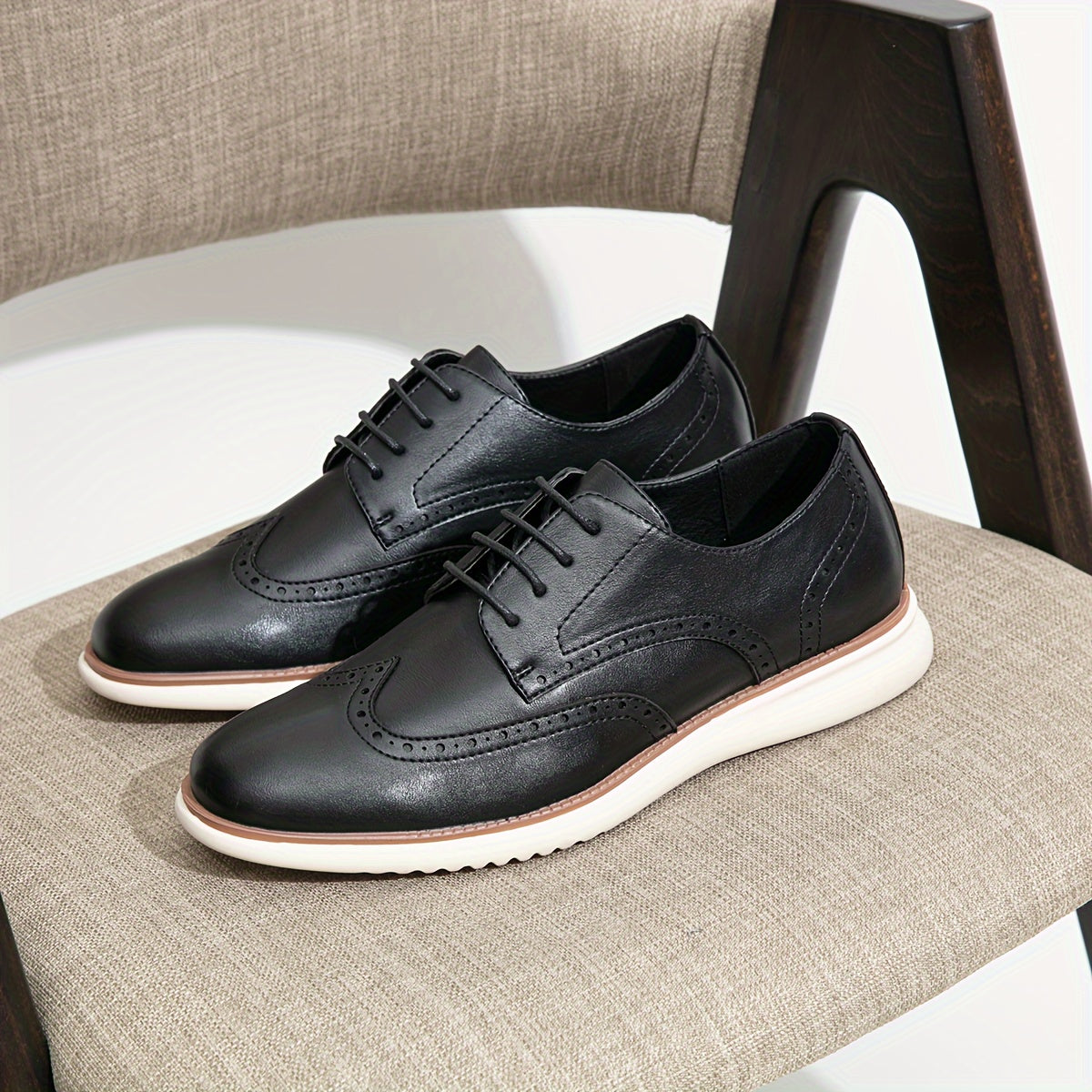 Mens Dress Shoes Oxfords Casual Retro Classic Comfortable Formal Derby Business Dress Shoes for Men