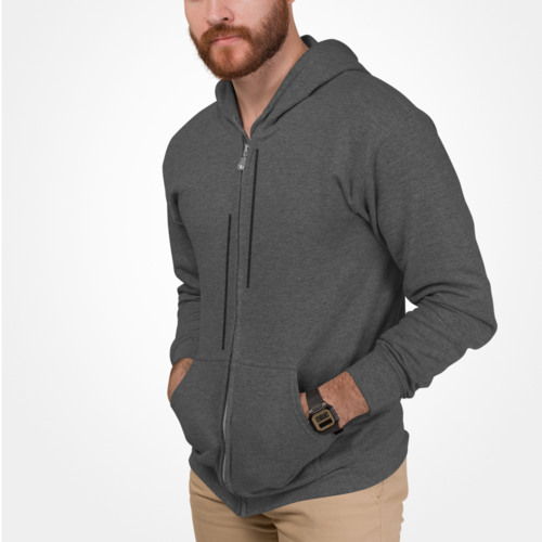 Stripes Zip Up Hoodie